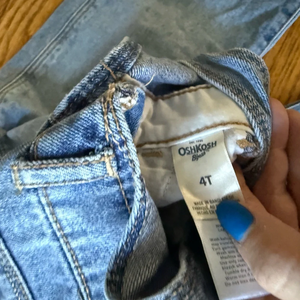 OshKosh B'gosh Denim Overalls - Size 4